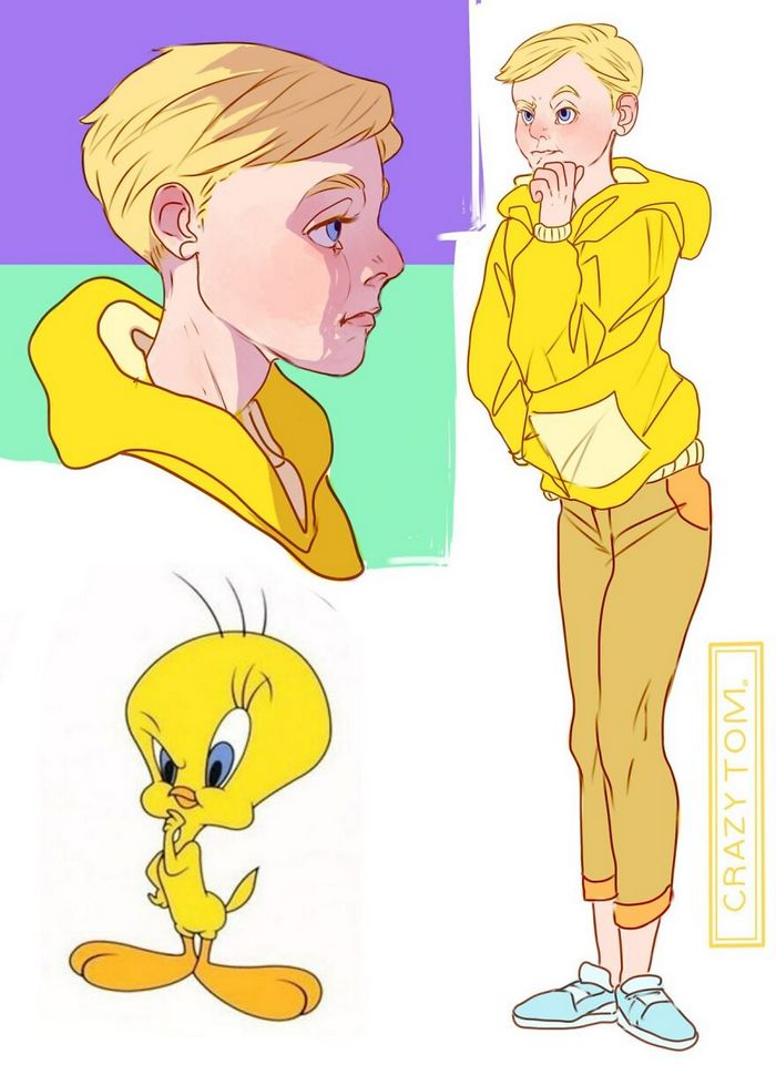Artista transforma personagens de desenho animado em humanos (36 fotos) 5