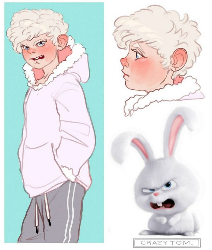 Artista transforma personagens de desenho animado em humanos (36 fotos) 16