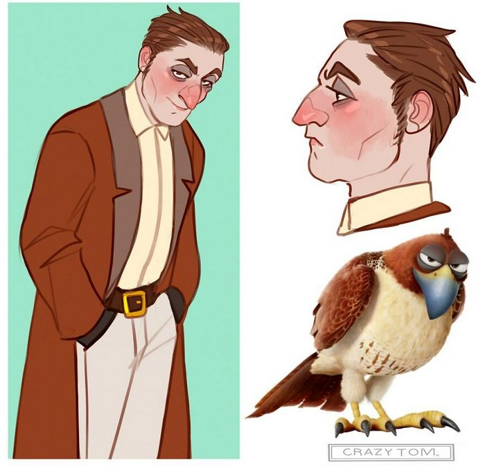 Artista transforma personagens de desenho animado em humanos (36 fotos) 36