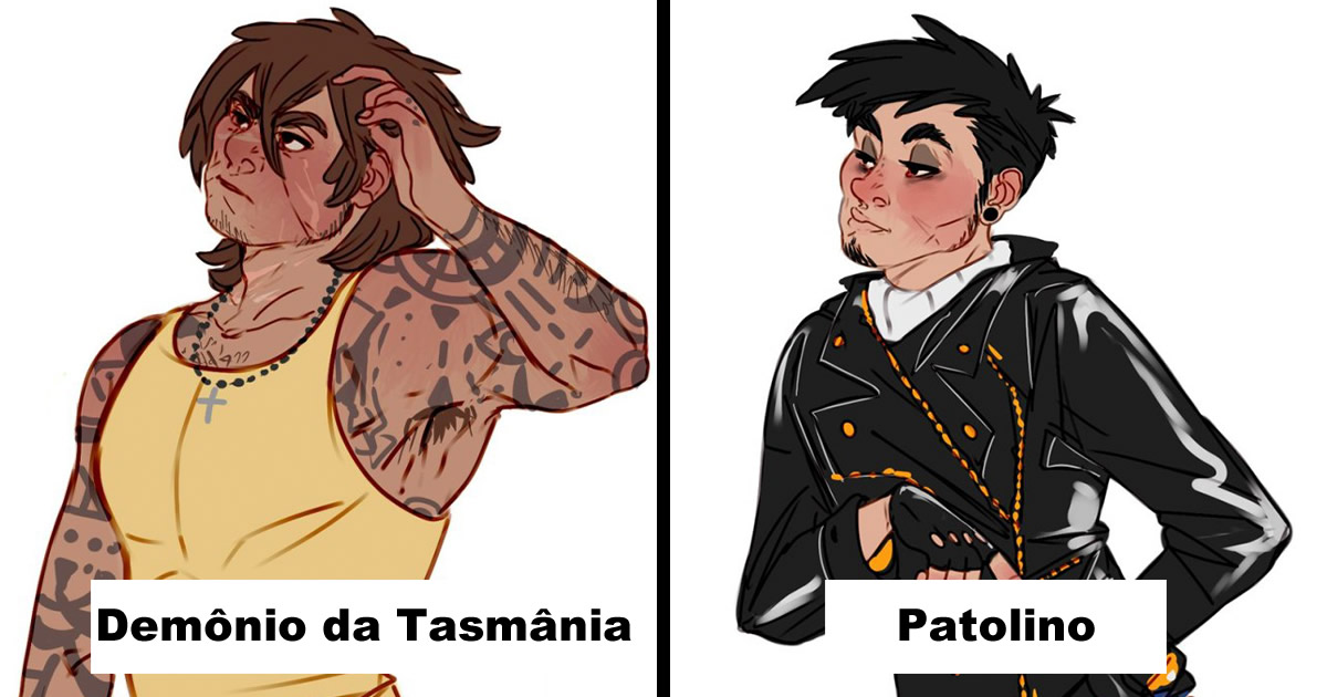 Artista transforma personagens de desenho animado em humanos (36 fotos)