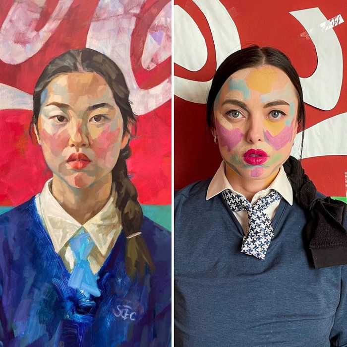 Crítica de arte recria 42 pinturas e figuras famosas da cultura pop em seus cosplays 6