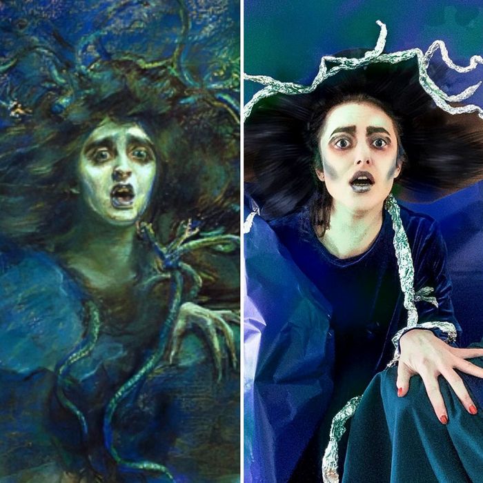 Crítica de arte recria 42 pinturas e figuras famosas da cultura pop em seus cosplays 11