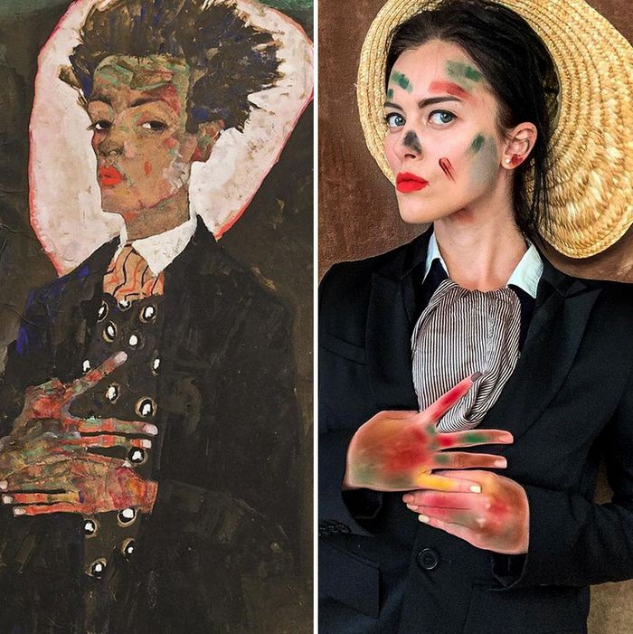 Crítica de arte recria 42 pinturas e figuras famosas da cultura pop em seus cosplays 16