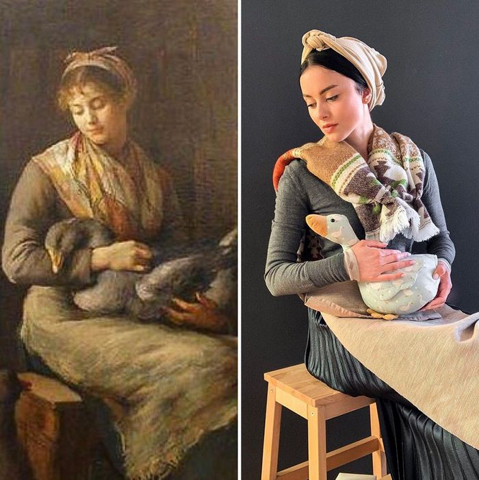 Crítica de arte recria 42 pinturas e figuras famosas da cultura pop em seus cosplays 19