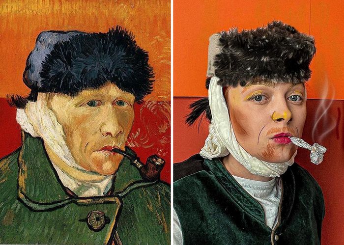 Crítica de arte recria 42 pinturas e figuras famosas da cultura pop em seus cosplays 29