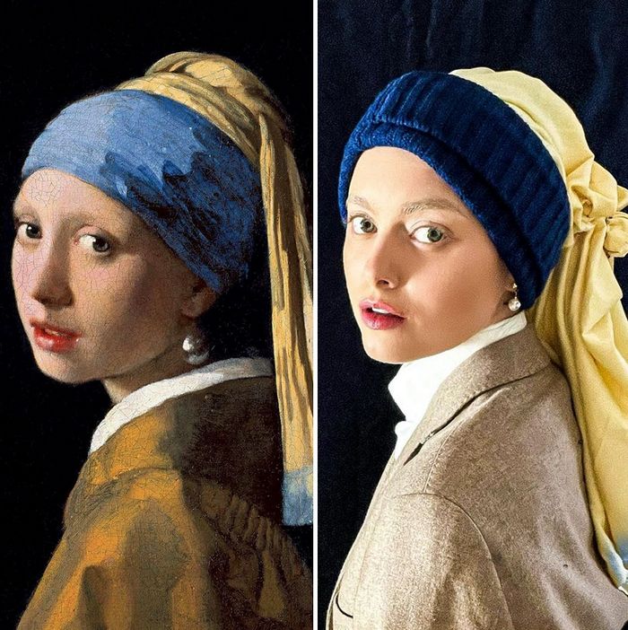 Crítica de arte recria 42 pinturas e figuras famosas da cultura pop em seus cosplays 31