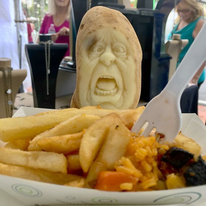 38 esculturas de frutas e vegetais inspiradas na cultura pop, terror, fantasia 8