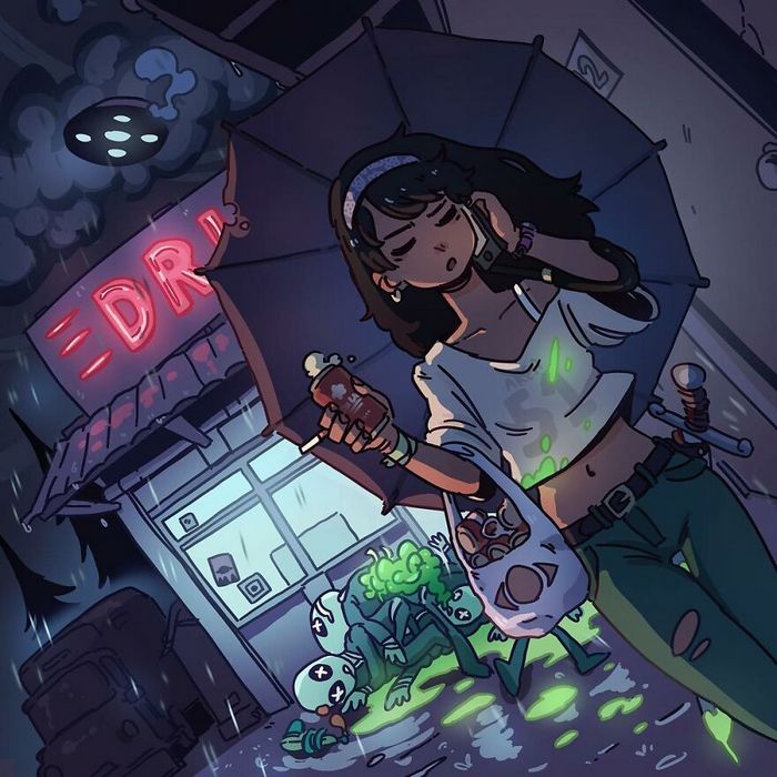 Este artista cria ilustrações estranhamente aconchegantes que são assustadoras ao mesmo tempo (45 fotos) 6