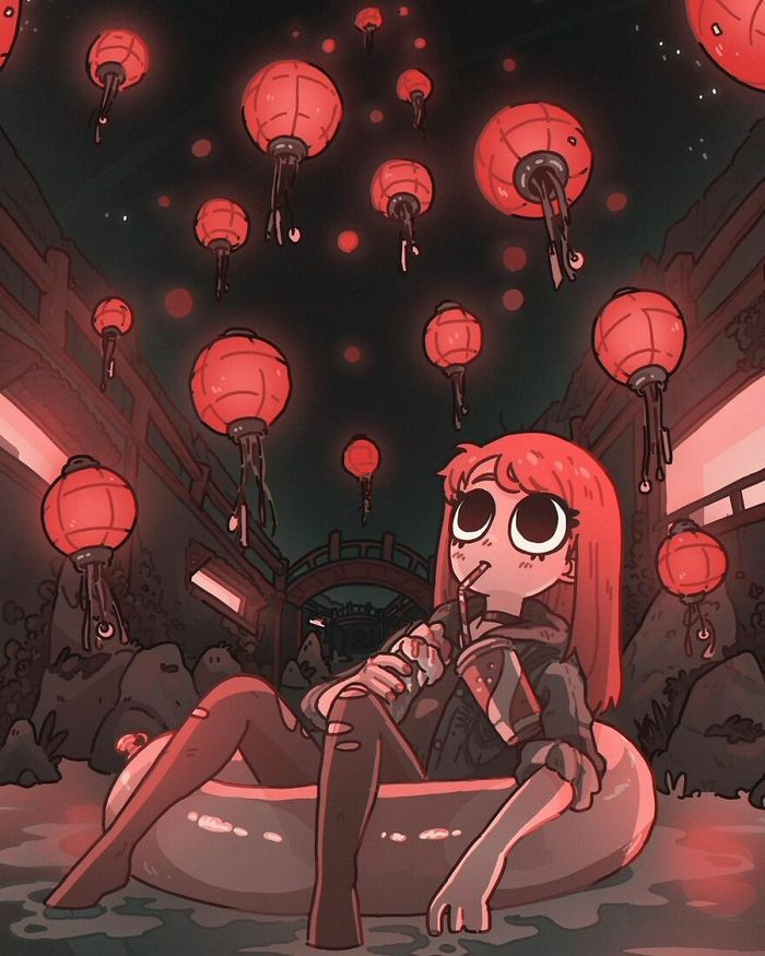 Este artista cria ilustrações estranhamente aconchegantes que são assustadoras ao mesmo tempo (45 fotos) 8