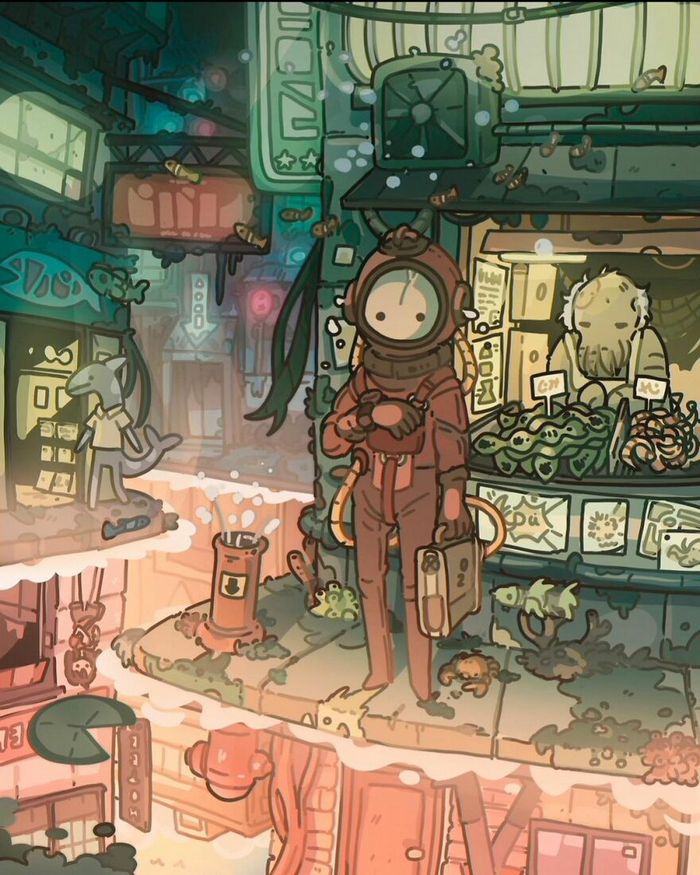 Este artista cria ilustrações estranhamente aconchegantes que são assustadoras ao mesmo tempo (45 fotos) 10