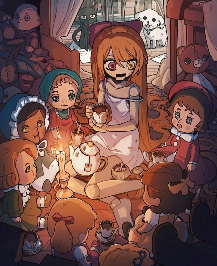 Este artista cria ilustrações estranhamente aconchegantes que são assustadoras ao mesmo tempo (45 fotos) 23