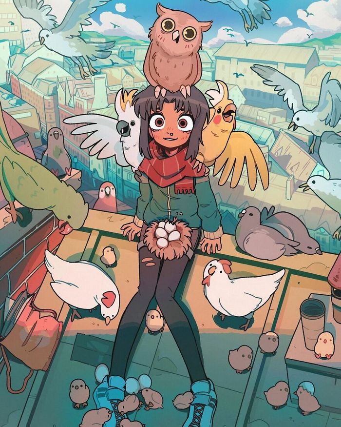 Este artista cria ilustrações estranhamente aconchegantes que são assustadoras ao mesmo tempo (45 fotos) 25