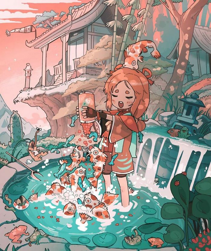 Este artista cria ilustrações estranhamente aconchegantes que são assustadoras ao mesmo tempo (45 fotos) 29