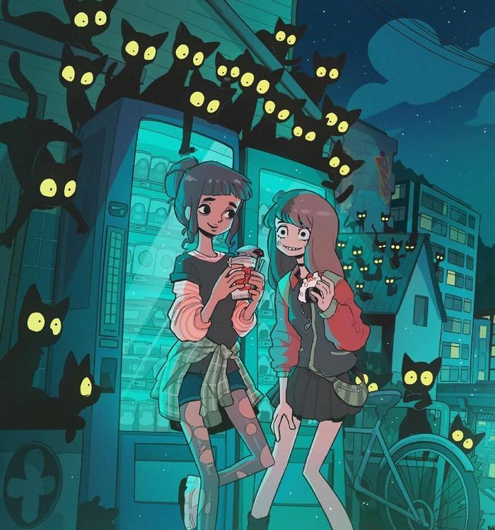 Este artista cria ilustrações estranhamente aconchegantes que são assustadoras ao mesmo tempo (45 fotos) 38