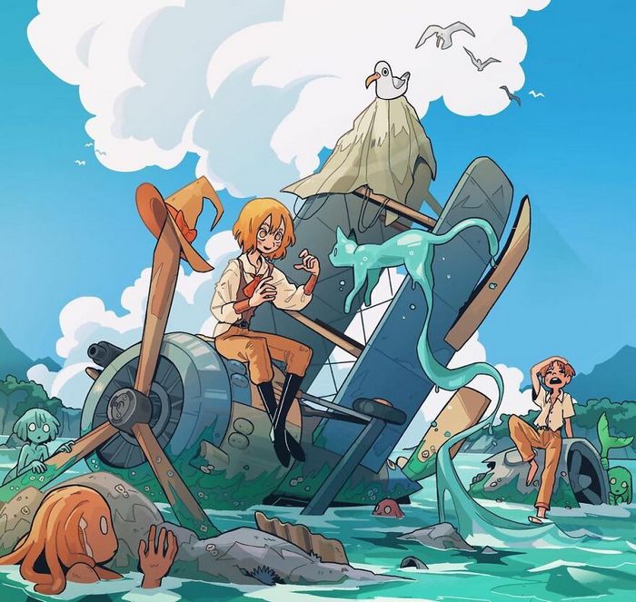 Este artista cria ilustrações estranhamente aconchegantes que são assustadoras ao mesmo tempo (45 fotos) 44