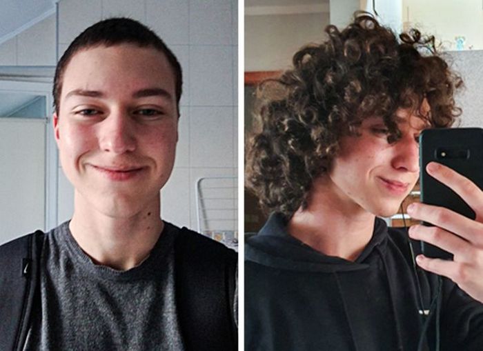 28 pessoas que mudaram radicalmente depois que deixaram o cabelo crescer 1