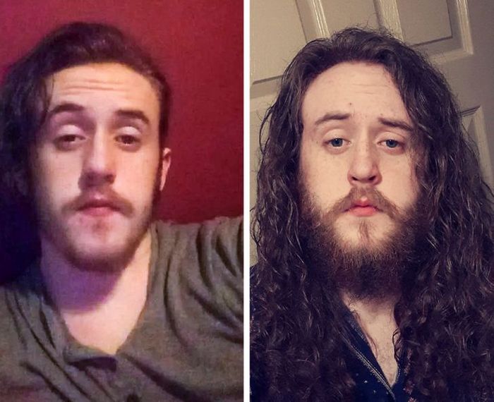 28 pessoas que mudaram radicalmente depois que deixaram o cabelo crescer 18