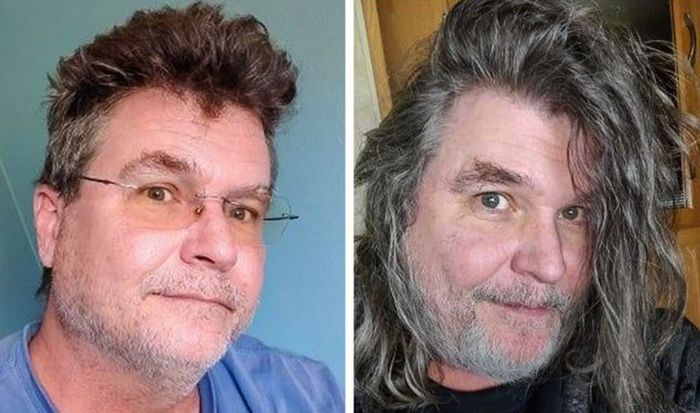 28 pessoas que mudaram radicalmente depois que deixaram o cabelo crescer 20