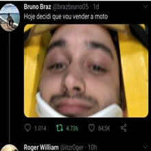 Hoje decidi vender minha moto