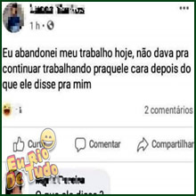 Desse jeito, fica difícil