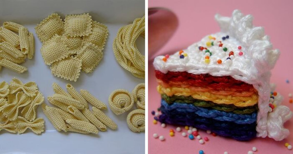 Artista cria comida de crochê com aparência deliciosa e você provavelmente vai querer comê-la (34 fotos)