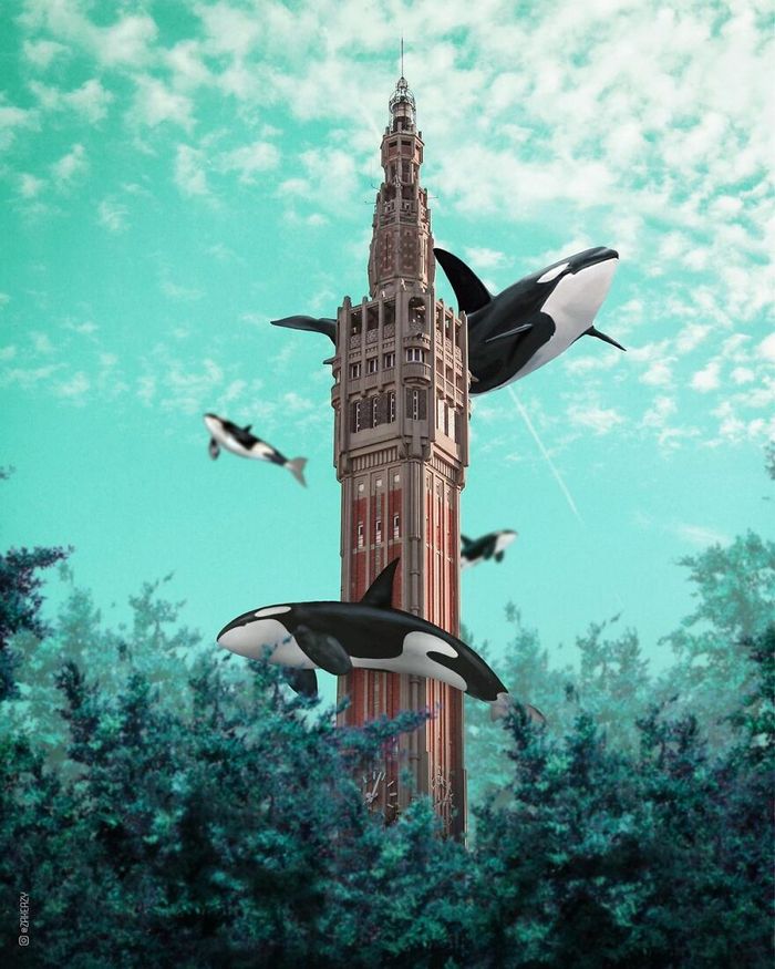 Artista digital cria imagens mágicas e surreais de arquitetura e fragmentos da natureza (42 fotos) 10