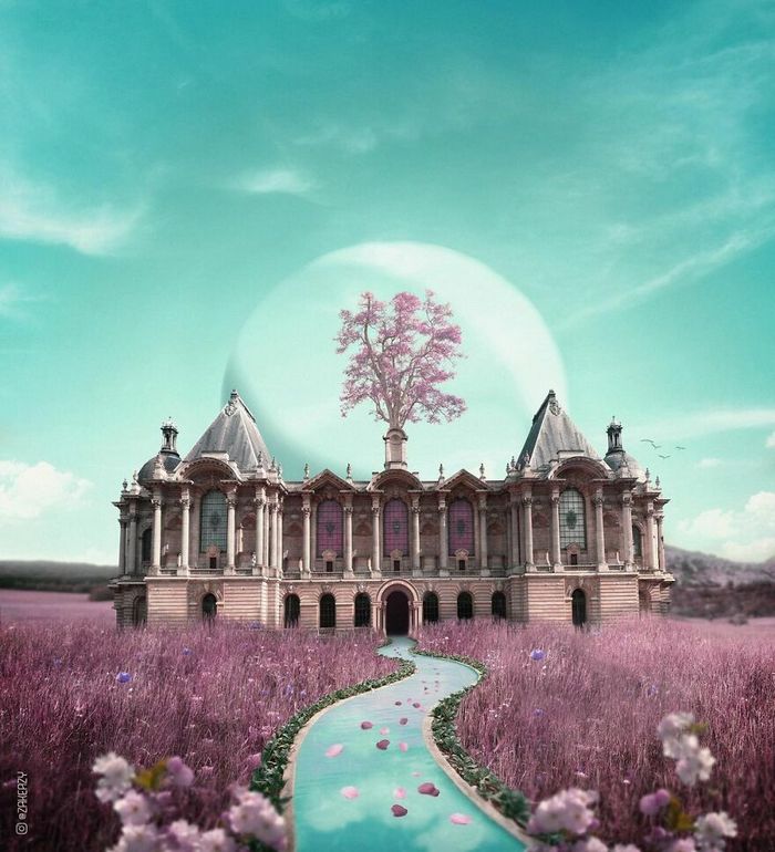 Artista digital cria imagens mágicas e surreais de arquitetura e fragmentos da natureza (42 fotos) 13