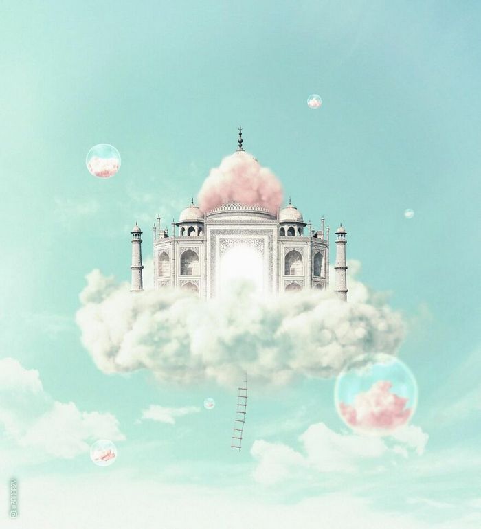 Artista digital cria imagens mágicas e surreais de arquitetura e fragmentos da natureza (42 fotos) 21