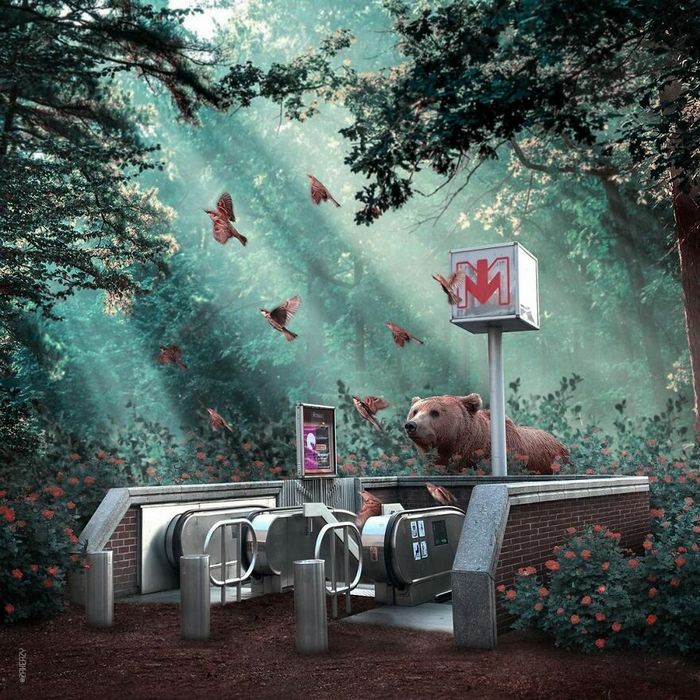 Artista digital cria imagens mágicas e surreais de arquitetura e fragmentos da natureza (42 fotos) 23