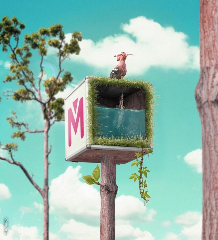 Artista digital cria imagens mágicas e surreais de arquitetura e fragmentos da natureza (42 fotos) 27