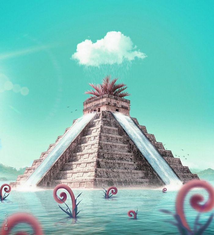 Artista digital cria imagens mágicas e surreais de arquitetura e fragmentos da natureza (42 fotos) 31