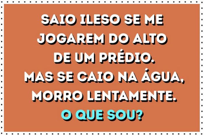 15 charadas do tipo O que sou 22 15 charadas do tipo O que sou 22