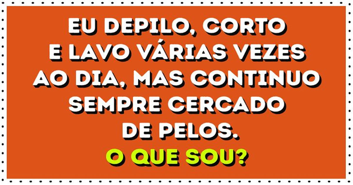 15 charadas do tipo O que sou
