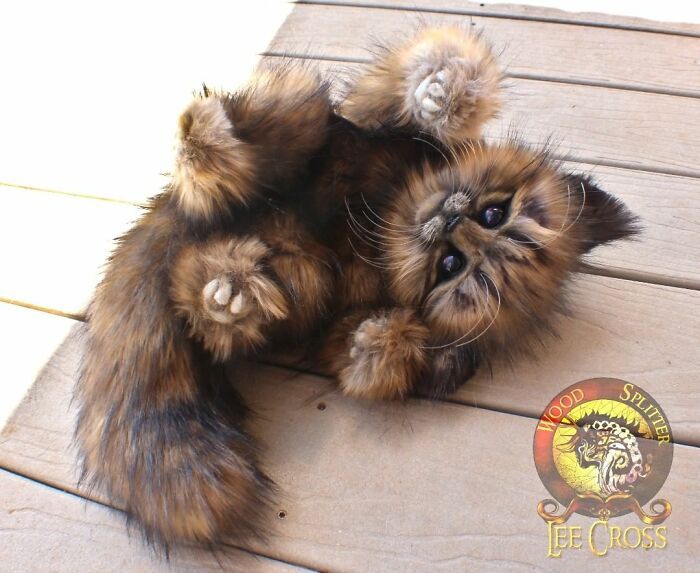 Esta artista faz esculturas de animais em madeira e pele sintética (38 fotos) 6