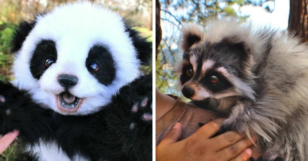 Esta artista faz esculturas de animais em madeira e pele sintética (38 fotos)