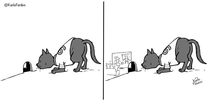 Este artista faz quadrinhos humorísticos sem diálogo (30 fotos) 30