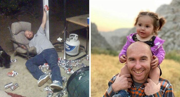 46 fotos hilárias de antes e depois de como a vida muda depois de ter filhos 32