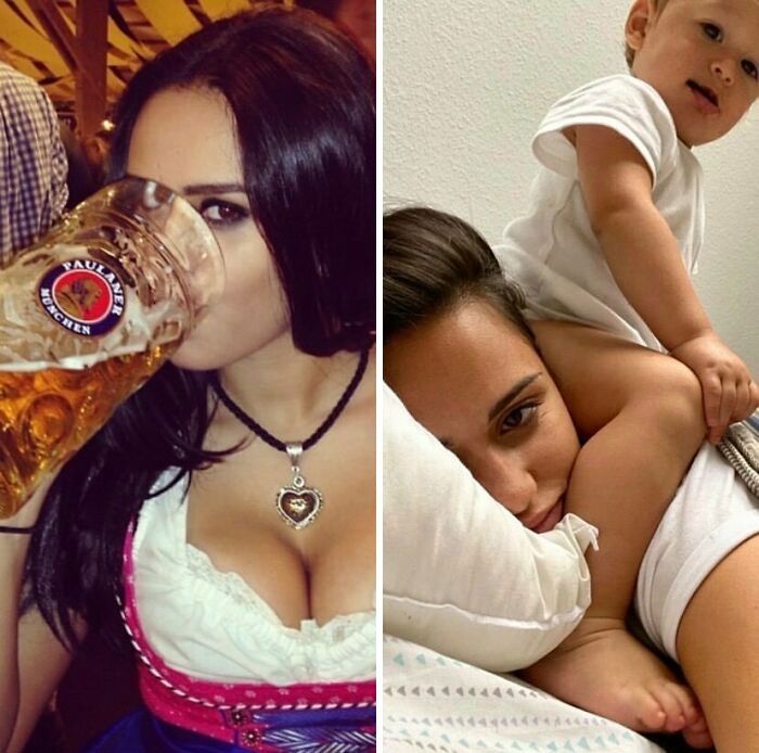 46 fotos hilárias de antes e depois de como a vida muda depois de ter filhos 33