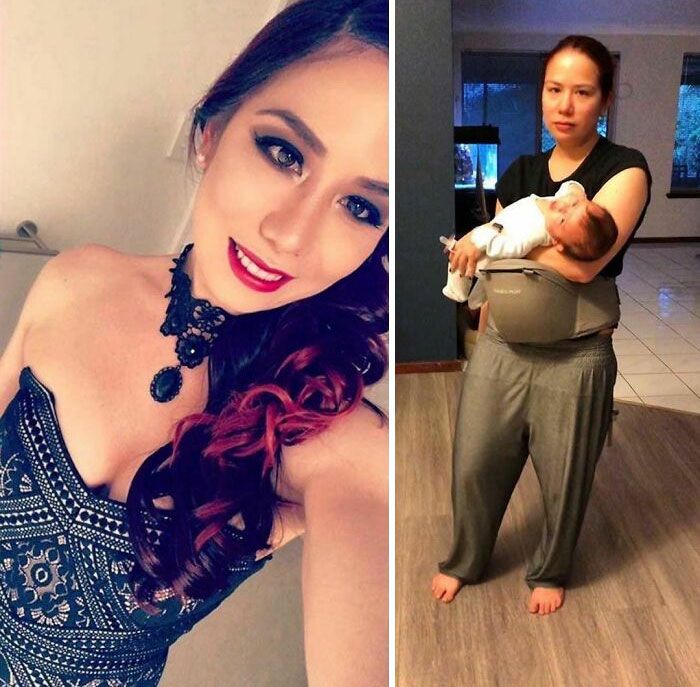46 fotos hilárias de antes e depois de como a vida muda depois de ter filhos 44