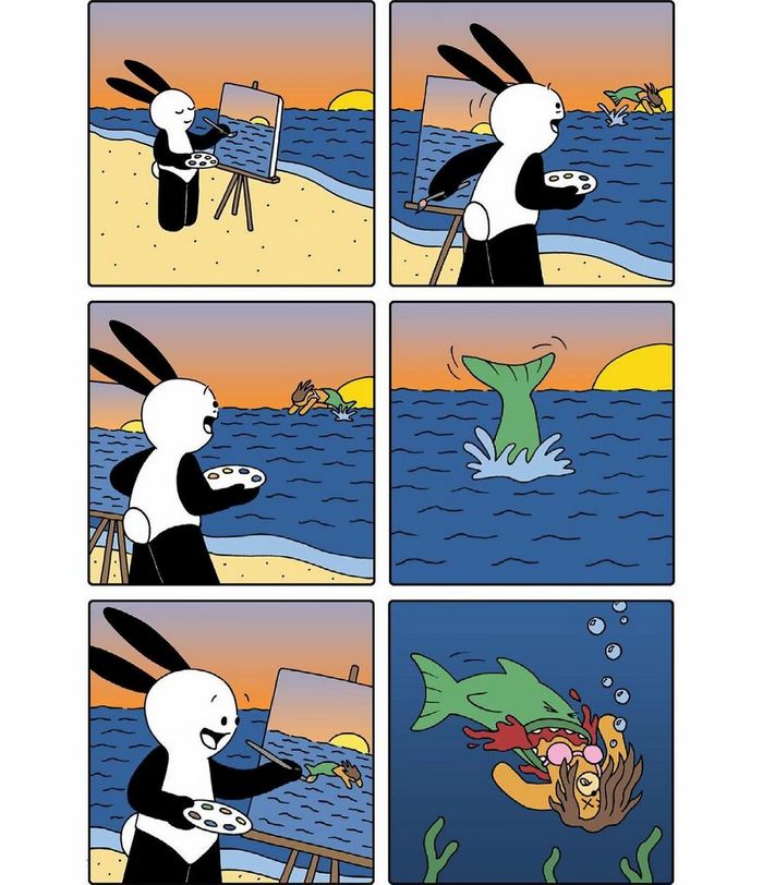 29 histórias em quadrinhos do Buni que são engraçadas, tristes e distorcidas ao mesmo tempo 17