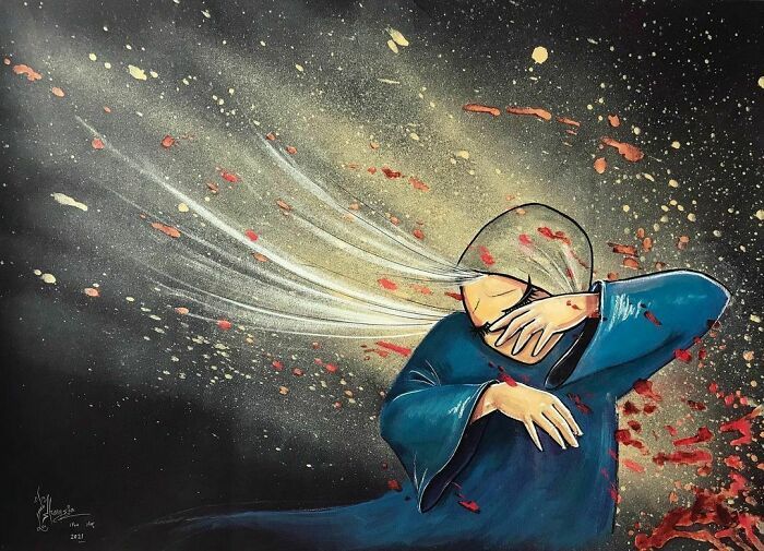 42 obras de arte tocantes da primeira artista de rua feminina do Afeganistão, Shamsia Hassani 36