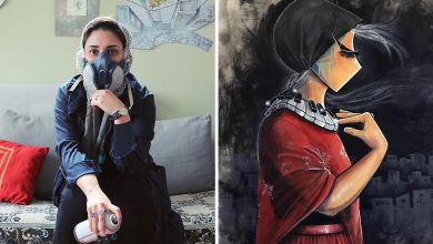 42 obras de arte tocantes da primeira artista de rua feminina do Afeganistão, Shamsia Hassani 34