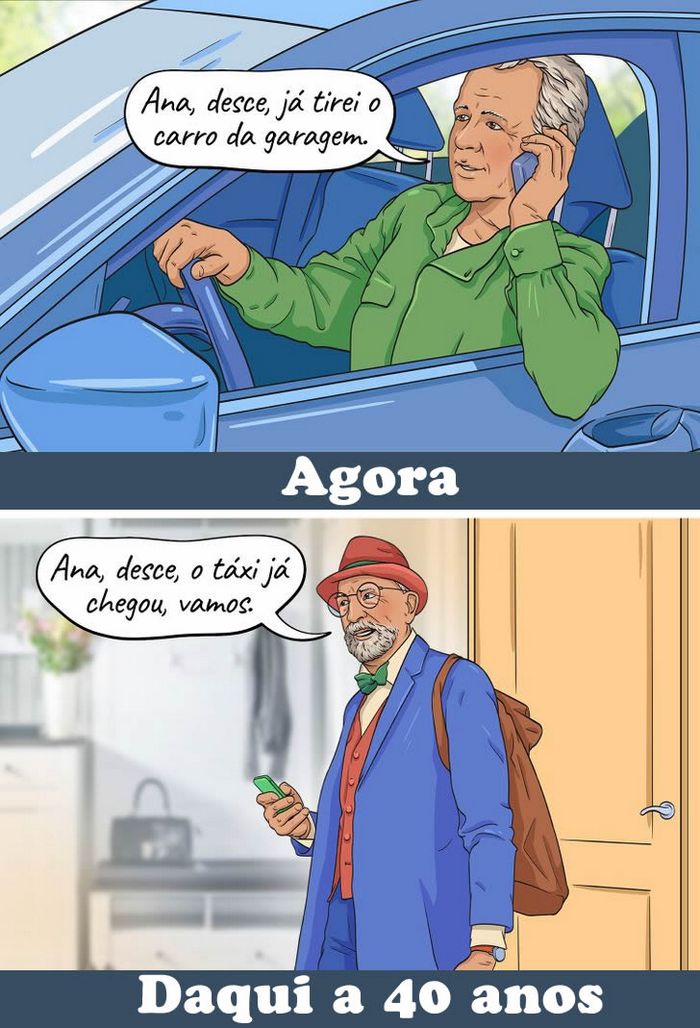 16 quadrinhos de como imaginamos que será a nossa geração quando nos tornamos avós 6