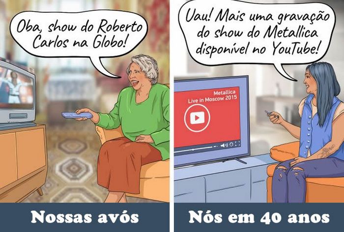 16 quadrinhos de como imaginamos que será a nossa geração quando nos tornamos avós 13