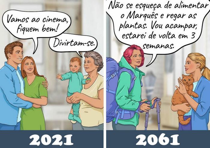 16 quadrinhos de como imaginamos que será a nossa geração quando nos tornamos avós 15