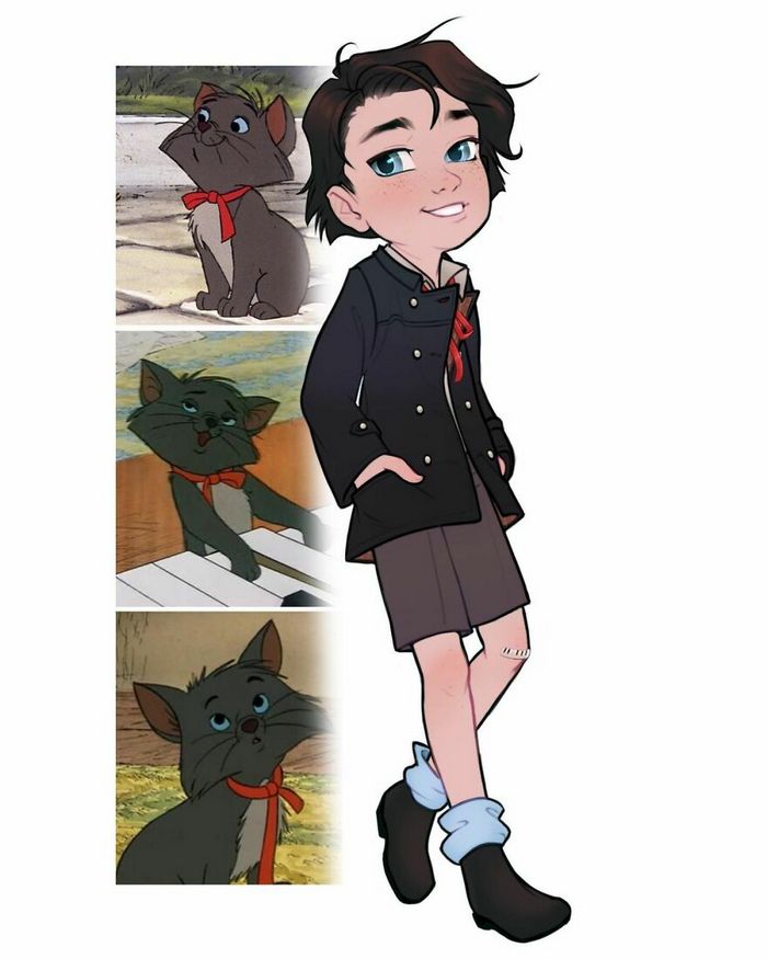 24 versões humanas de personagens famosos de desenhos animados 7