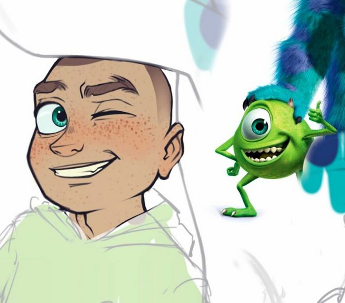 24 versões humanas de personagens famosos de desenhos animados 9