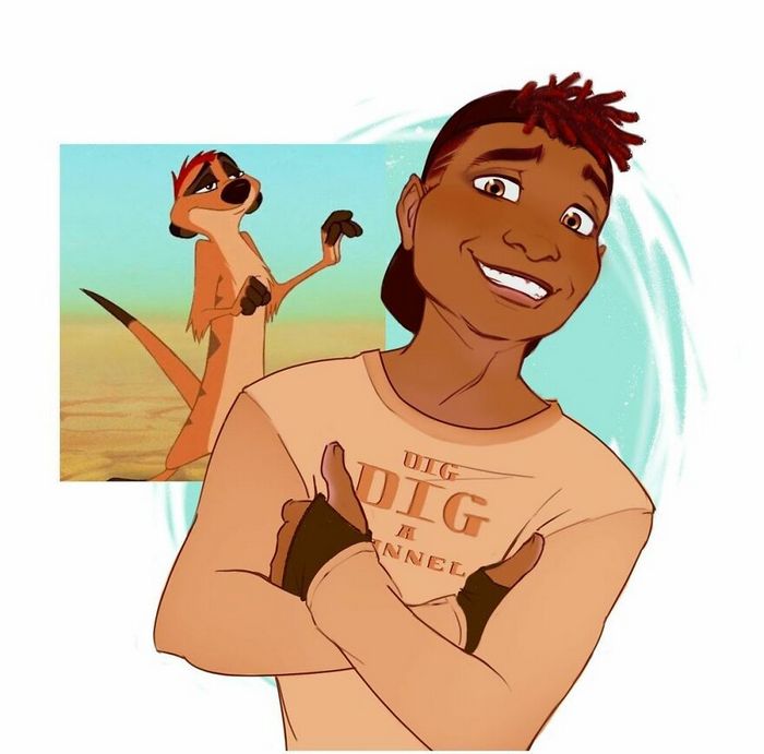 24 versões humanas de personagens famosos de desenhos animados 13