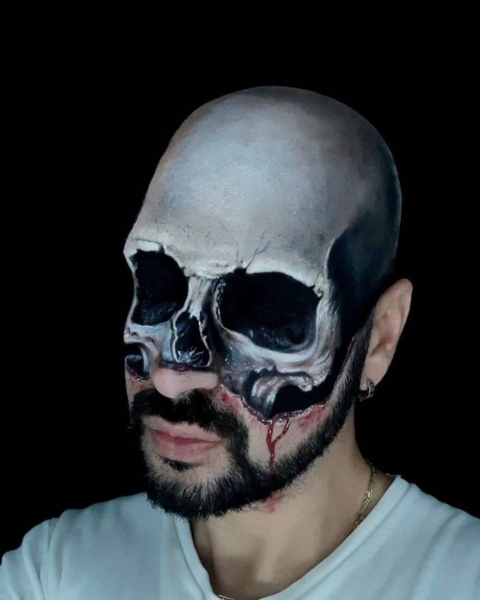 Artista italiano usa seu corpo como uma tela para criar ilusões ópticas realistas (42 fotos) 19