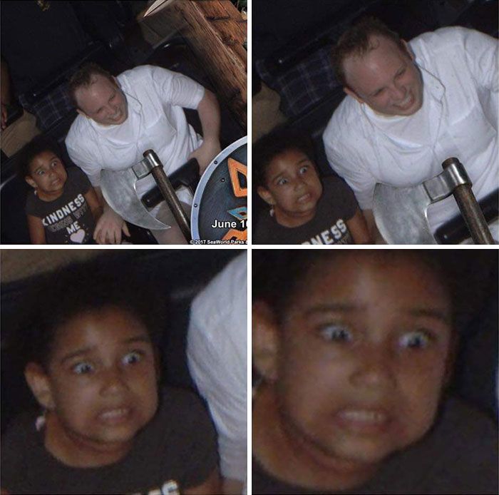 45 fotos hilárias de pessoas que se divertiram além da conta na montanha-russa 19